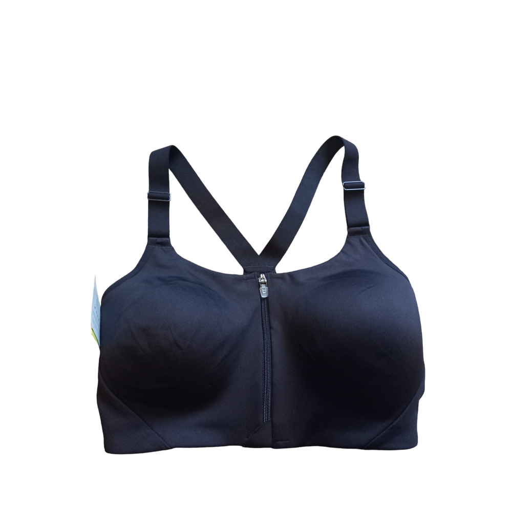 NWT Sports Bra All In Motion Front Zip Size 34D